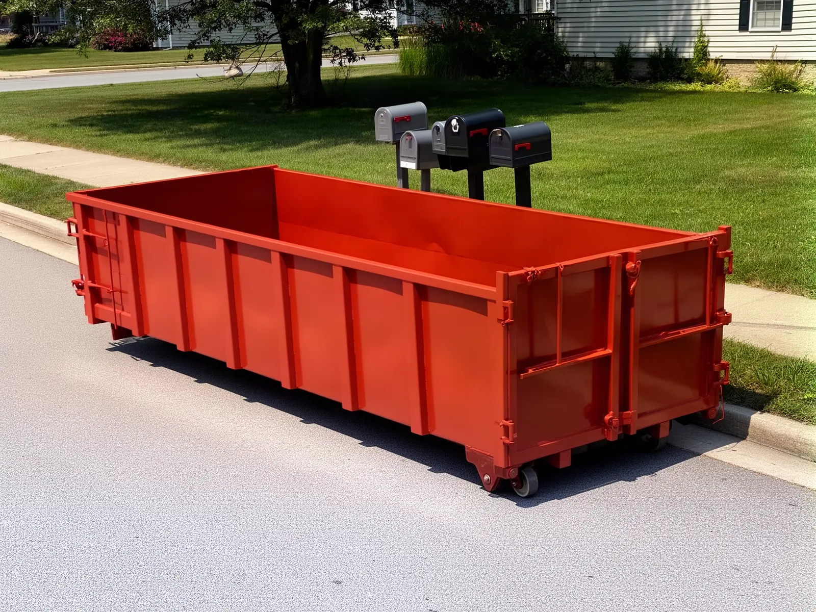 Roll-off dumpster from Maguire's Ashland Dumpster Rental in Ashland, MA